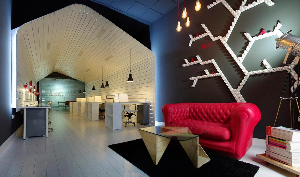 Modern loft workstations for game development teams
